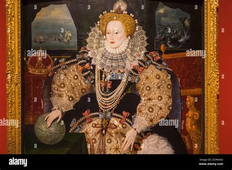 The Armada Portrait Of Elizabeth I Of England By Unknown English Artist
