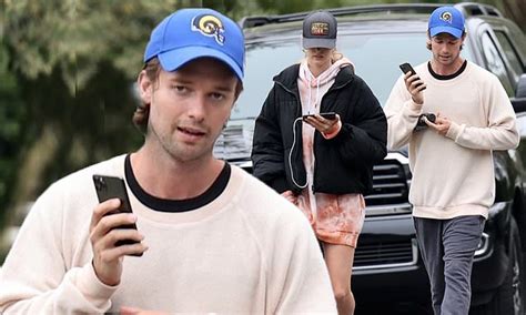 Patrick Schwarzenegger Emerges For Stroll With Leggy Girlfriend Abby