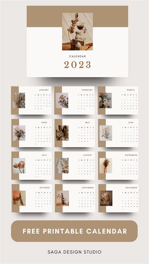 Grab These Free Editable 2023 Calendar Templates On Canva Easy To Use