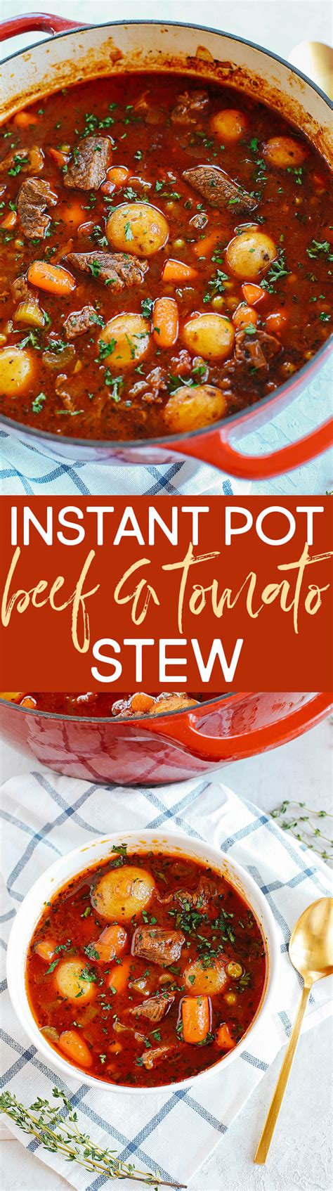 Beef And Tomato Stew Instant Pot Slow Cooker And Stove Top Eat