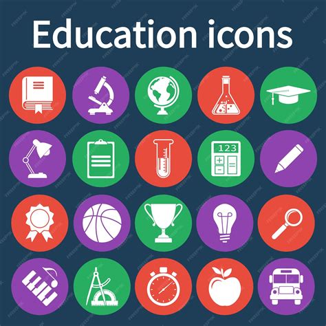 Premium Vector Education Icons Set