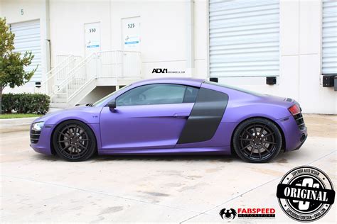 Make Over Of Matte Purple Audi R8 With Stunning Adv1 Rims —