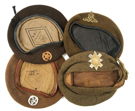 Sold Price British Army Headgear Beret Lot Of 8 February 3 0120 12