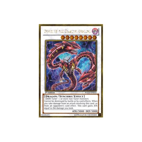 Yu Gi Oh Card Pgld En016 Beelze Of The Diabolic Dragons Gold Secret