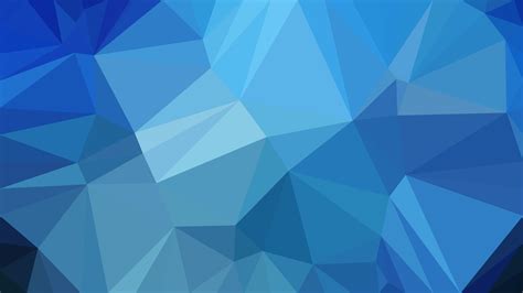 Free Blue Polygon Triangle Pattern Background Illustration