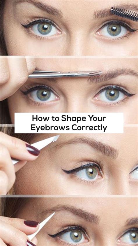 How To Shape Your Eyebrows Correctly Eyebrows Eyebrows For Face