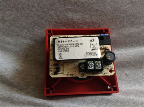 Wheelock Mt4 115 R Fire Alarm Collection Information Pictures And