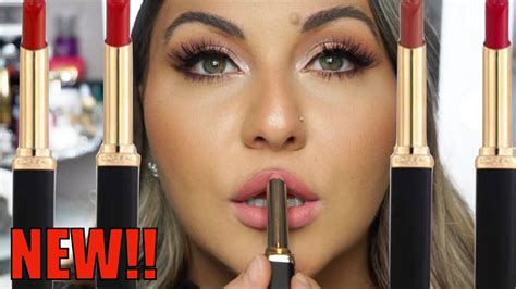 New Loreal Colour Riche Intense Volume Matte Lipstick Review Youtube