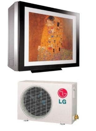 Lg portable air conditioner in a living room next to a couch. LG LA126HNP Mini Split Air Conditioner Cooling Area ...