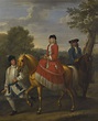 Equestrian portrait of Lady Henrietta Harley Countess of Oxford and ...
