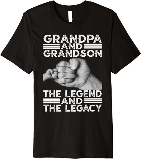 Grandpa And Grandson T Shirt The Legend And The Legacy