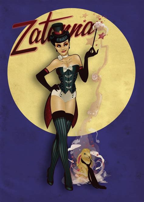 Official Dc Comics Bombshells Zatanna Displate Artwork By