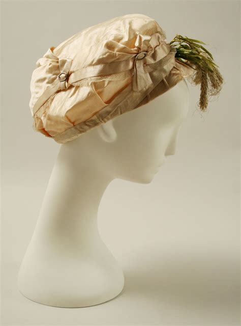 Hat Date Ca 1800 Culture French Medium Silk Raffia Metal 1800s