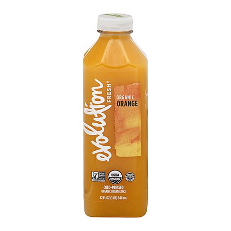 Evolution Fresh Pure Orange Cold Pressed Organic Orange Juice 32 Fl