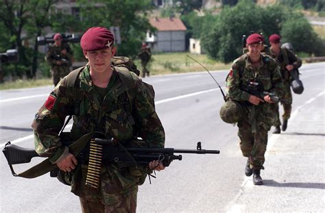 Paratroopers Of The 1st Battalion The Parachute Regiment Patrol The