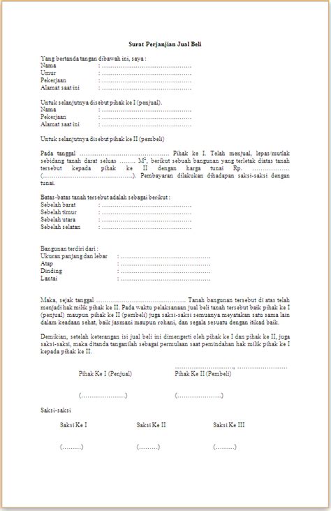 Sebagian orang masih ada yang belum paham tata cara membuat surat perjanjian jual beli tanah warisan atau hibah. 20+ Contoh Surat Perjanjian Jual Beli Tanah yang Baik dan ...