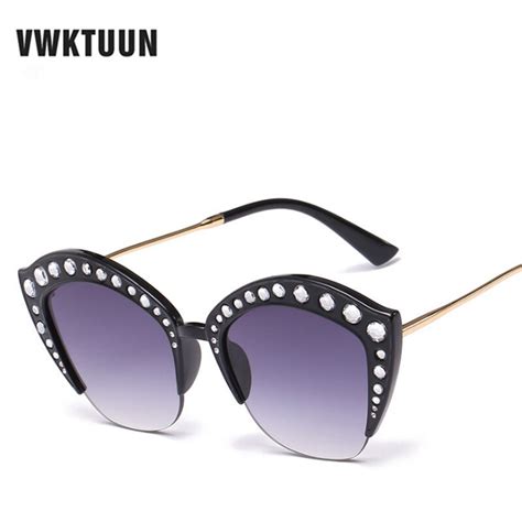 Buy Vwktuun Sunglasses Women Crystal Frame Sunglass
