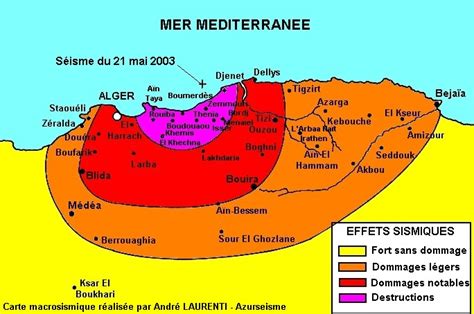 Les habitants d'alger ont été sérieusement secoué très tôt le matin par un fort séisme qui a réveillé les vieilles peurs des tremblements de terre. Plaque tectonique algerie