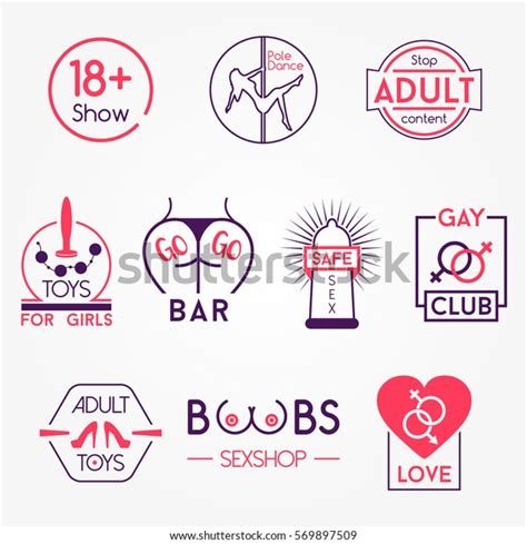 Sex Adult Xxx Badges Vector Logos Vetor Stock Livre De Direitos 569897509 Shutterstock