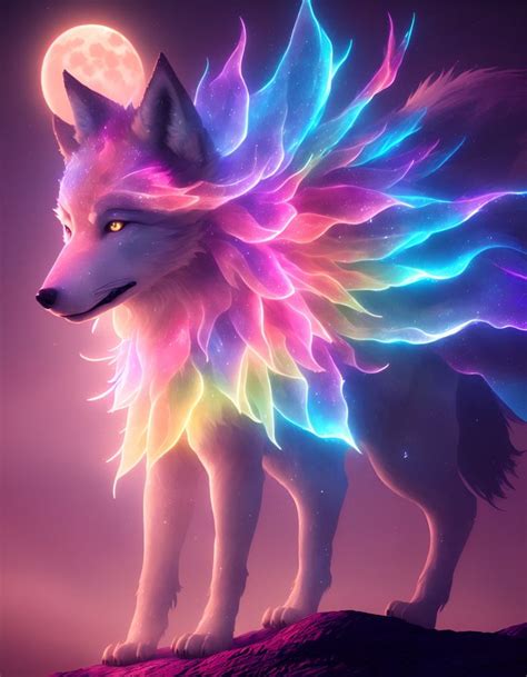Magical Wolf In 2023 Magical Wolf Mystical Animals Mythical