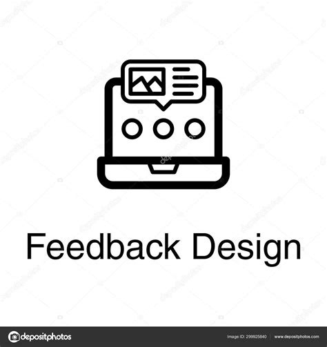 Feedback Design Vector Line Design Stock Vector Image By ©vectorspoint