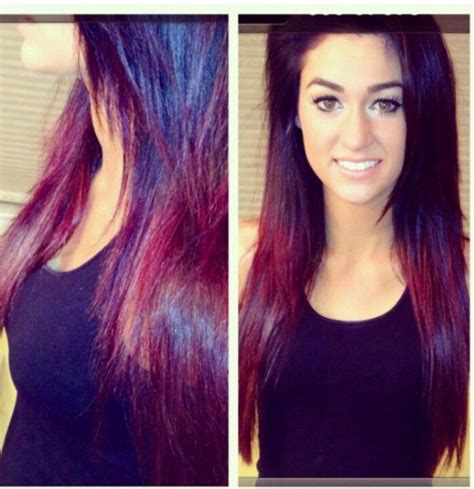 Red And Purple Ombre Hair Sogamsg Long Hairstyle Ideas Purple Ombre