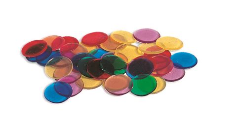 Learning Resources Transparent Counters 6 Colours 250