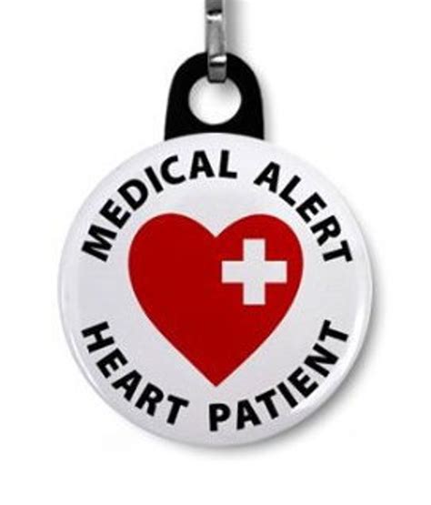 Heart Patient Pin Medical Alert Zipper Pull Keychain Charm Etsy
