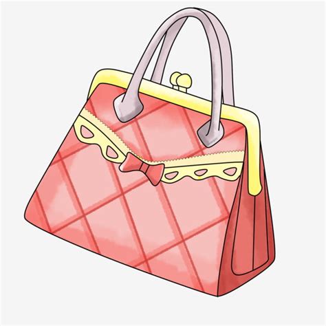 Lady Bag Png Transparent Pink Bag Handbag Cartoon Lady Bag Female Bag
