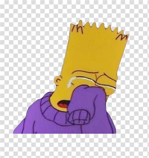 Cartoons Crying Bart Simpsons Transparent Background Png Clipart