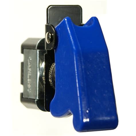 Toggle Switch Guard Blue Plastic Spring Loaded Steinair Inc