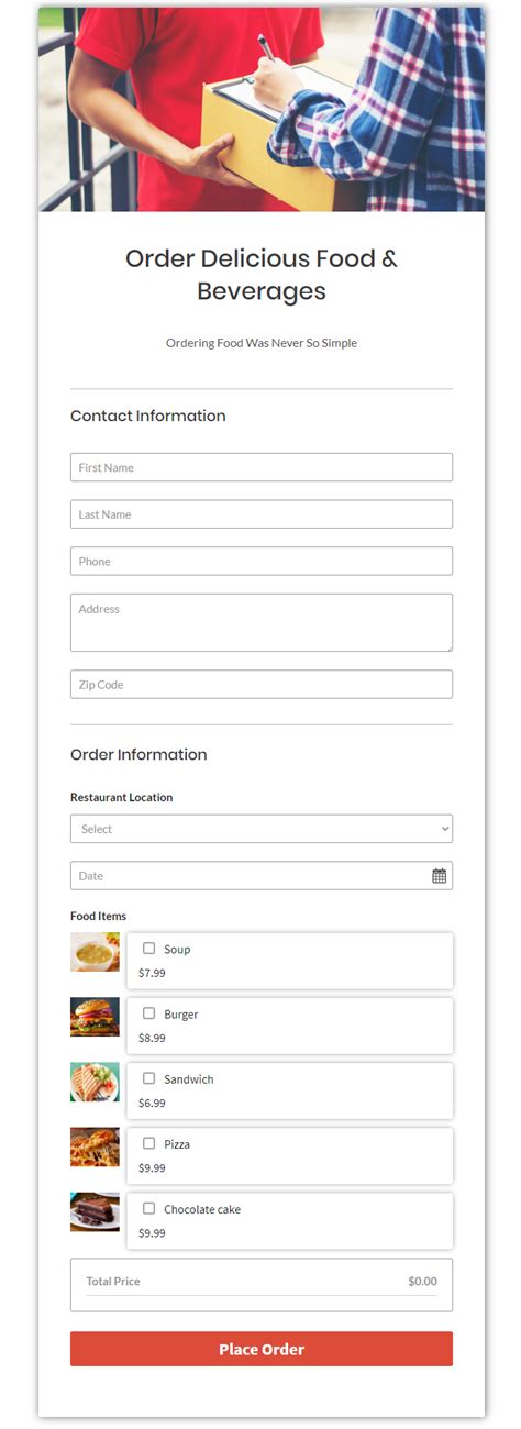 24 Top Order Form Templates Create Your Online Form Now Page 2 Of