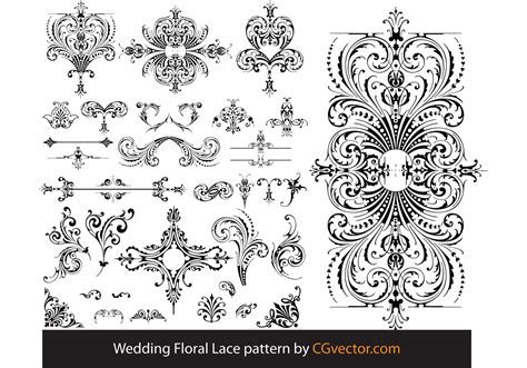 Find over 100+ of the best free floral pattern images. Wedding Floral Lace pattern vector - Download Free Vector ...