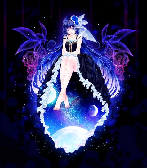 Galaxy Dress By Mokoppe Anime Art Girl Anime Anime Galaxy