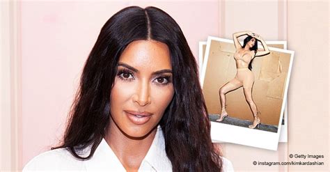 Kim Kardashian Flaunts Her Phenomenal Figure As She Poses In Beige