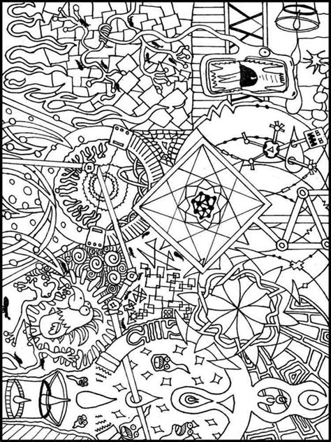 Psychedelic Coloring Pages For Adults