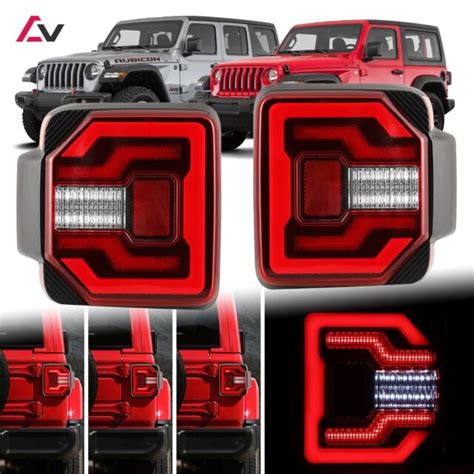 2018 Jeep Wrangler Jl Jlu Sport Rubicon Drl Led Sequential Tail Lights