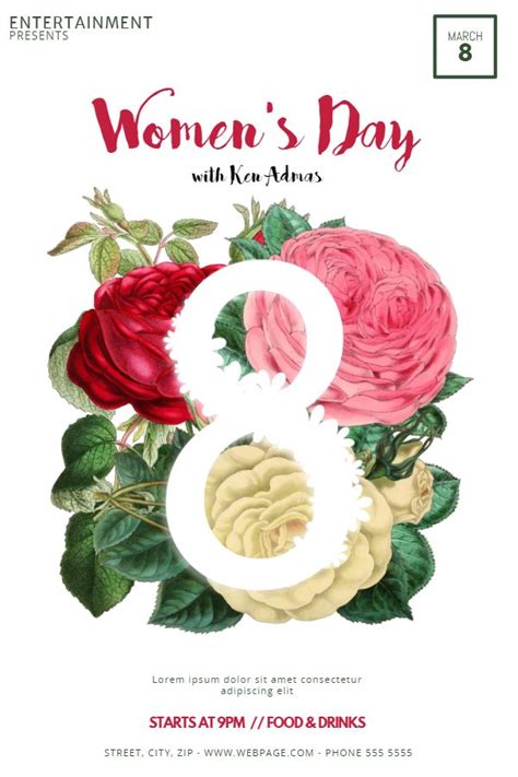 creative international women s day poster flyer template international womens day poster