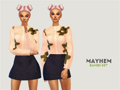 Natalimayhems Bambi Set Sims 4 Clothing Sims 4 Update Sims 4