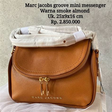 Jual M Rc Jacobs Groove Mini Messenger Smoke Almond Shopee Indonesia