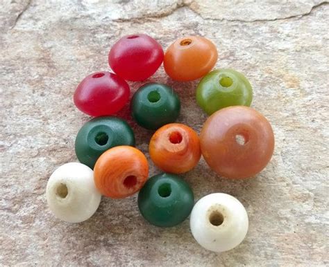 African Amber Beads Dyed Faux Amber Beadssmall Amber Resin Etsy Amber Beads African Trade
