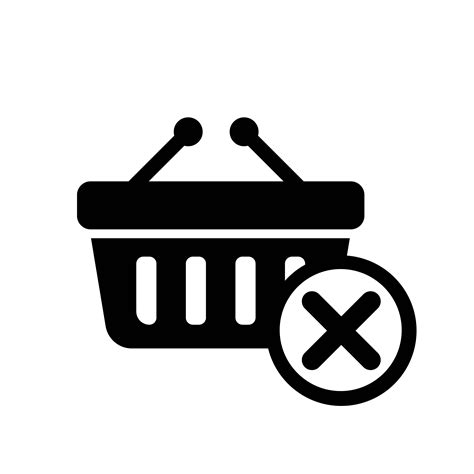 Remove From Basket Icon Vector 583875 Vector Art At Vecteezy