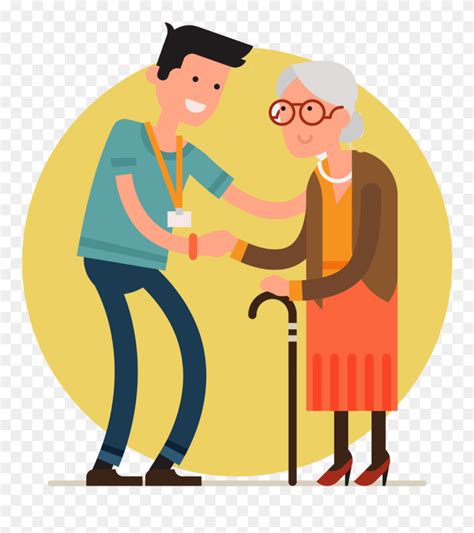 Download Medicinal Clipart Elderly Care Elderly Vector Png Download