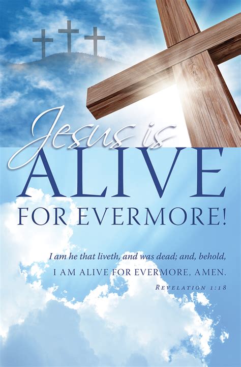 Standard Easter Bulletin Jesus Is Alive For Evermore