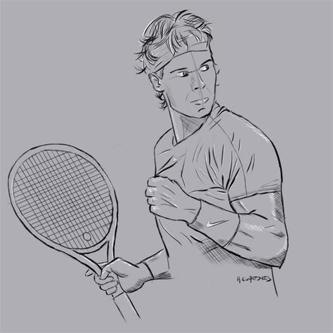 Rafa Nadal Sketches And Illustration On Behance