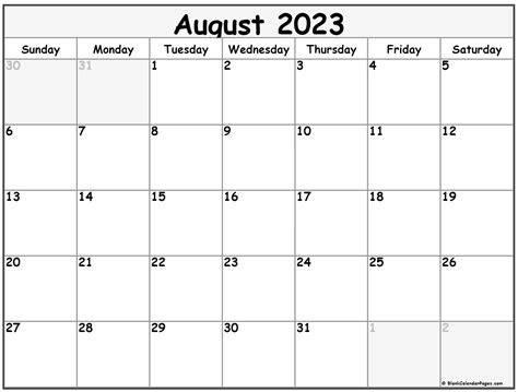August Calendar Free Printable Calendar Hot Sex Picture