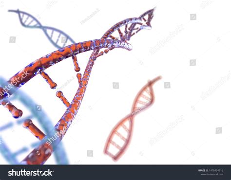 3d Model Dna 3d Render Heredity ภาพประกอบสตอก 1478494316 Shutterstock