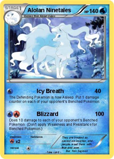 Sign in | register | connect. Pokémon Alolan Ninetales 2 2 - Icy Breath - My Pokemon Card