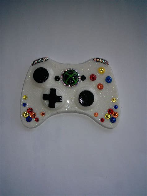 Resin Girly Xbox Controller Charm With Swarovski Crystal Accents Xbox