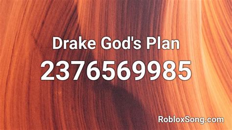 Drake Gods Plan Roblox Id Roblox Music Codes